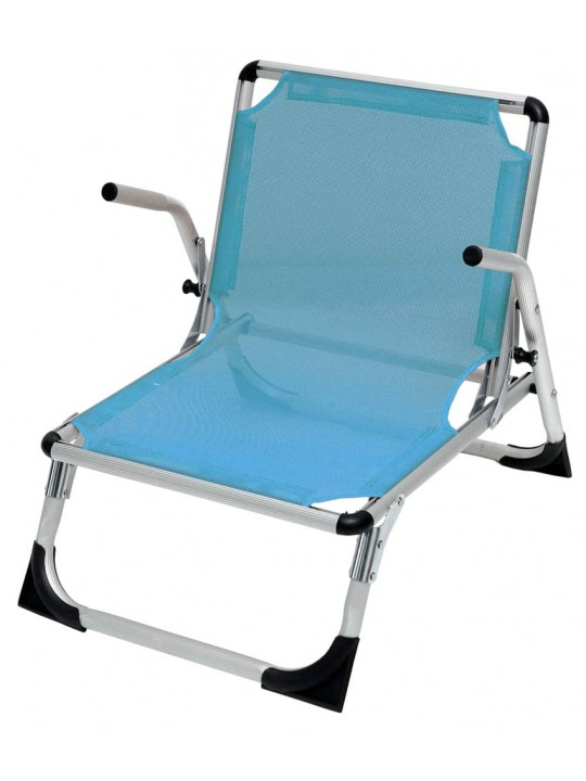 ΚΑΡΕΚΛΑ ΠΑΡΑΛΙΑΣ  ΡΑΒΔΩΤΟ ΑΛΟΥΜΙΝΙΟ ΓΑΛΑΖΙΑ ΜΕ ΜΠΡΑΤΣΑ ΤΕΧΤ