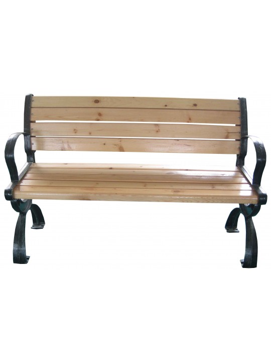 ΠΑΓΚΑΚΙ ΕΝΙΣΧΥΜΕΝΟ ΜΕΤΑΛΛΙΚΟ ΜΕ ΞΥΛΟ-ΔΙΑΣΤΑΣΕΙΣ: L152xW52xH74/37cm