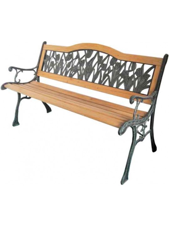 ΠΑΓΚΑΚΙ ΜΑΝΤΕΜΙ ΜΕ ΞΥΛΟ & ΠΛΑΣΤΙΚΟ ΣΧΕΔΙΟ ΣΤΗΝ ΠΛΑΤΗ -ΔΙΑΣΤΑΣΕΙΣ: L123xW54xH40/77cm