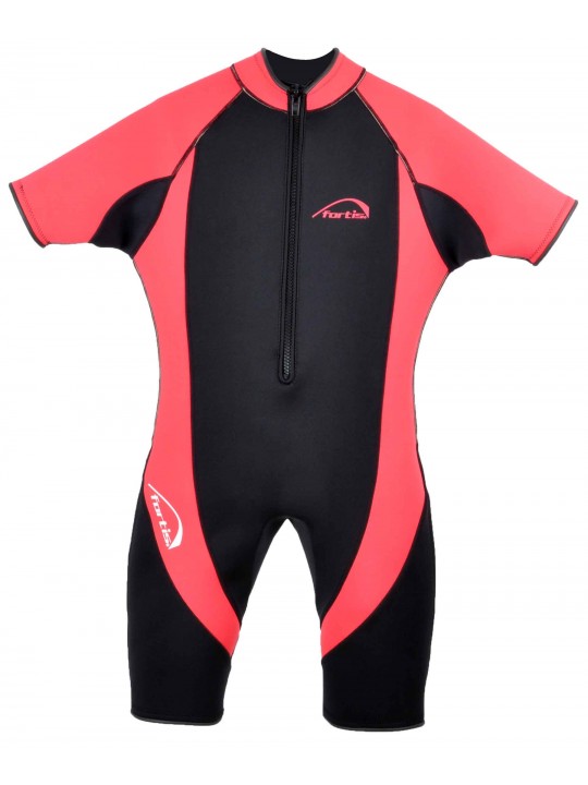 fortis ΣΤΟΛΗ ΚΑΤΑΔΥΣΗΣ MONOSHORT ΓΥΝΑΙΚΕΙΑ  ΜΑΥΡΟ-ΡΟΖ 3mm L