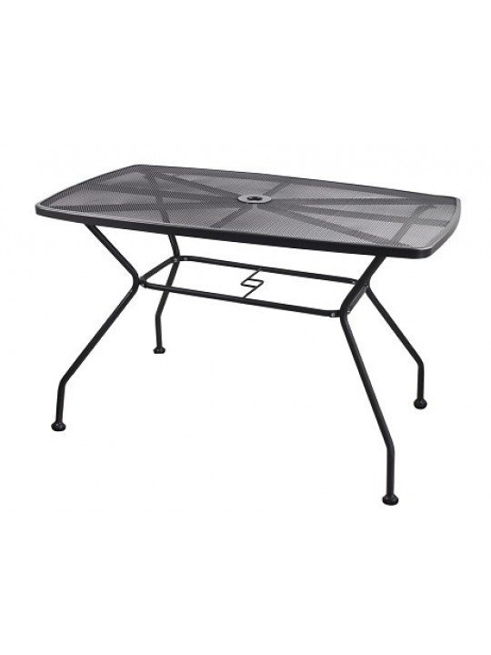 ΤΡΑΠΕΖΙ  ΜΕΤΑΛΛΙΚΟ ΑΝΘΡΑΚΙ  ΔΙΑΤΡΗΤΟ-ΔΙΑΣΤΑΣΕΙΣ: L115xW70xH73cm