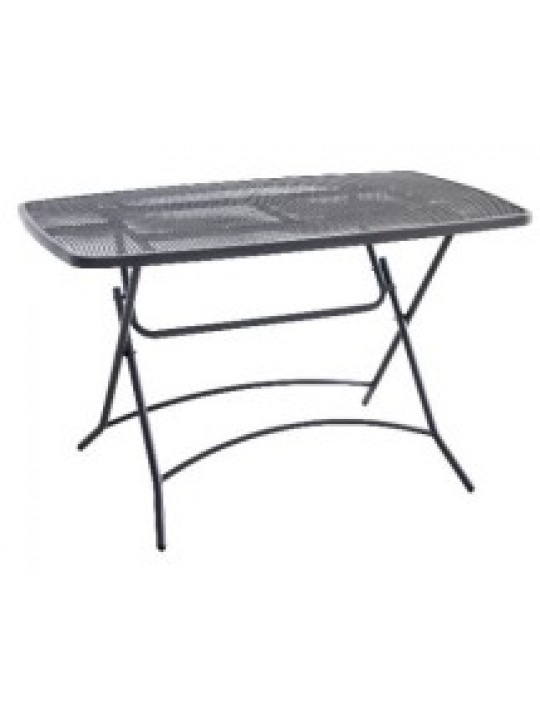 ΤΡΑΠΕΖΙ  ΜΕΤΑΛΛΙΚΟ ΑΝΘΡΑΚΙ  ΔΙΑΤΡΗΤΟ ΣΠΑΣΤΟ-ΔΙΑΣΤΑΣΕΙ : L116xW70xH73cm