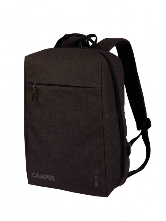 CAMPUS ΣΑΚΙΔΙΟ ΠΛΑΤΗΣ URBAN 20 Lt. ΑΝΘΡΑΚΙ ΜΕ ΘΥΡΑ USB