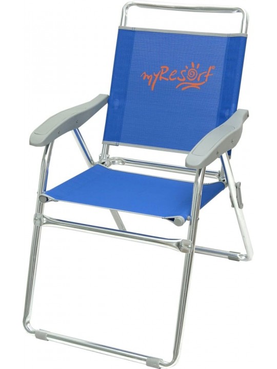 myResort ΚΑΡΕΚΛΑ ΒΕΡΑΝΤΑΣ-ΚΗΠΟΥ ΑΛΟΥΜΙΝΙΟΥ ΜΠΛΕ  ΜΕ ΜΠΡΑΤΑ ΤΕΧΤ 2x1