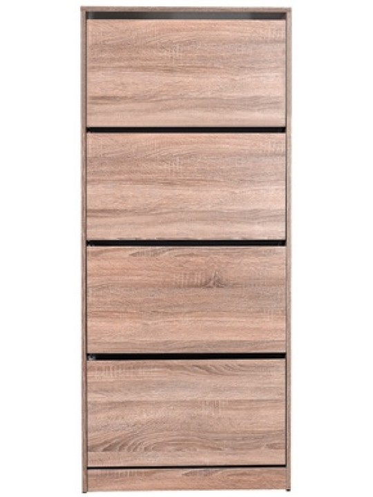 ΠΑΠΟΥΤΣΟΘΗΚΗ ΜΕ ΤΕΣΣΕΡΙΣ ΠΟΡΤΕΣ -ΠΡΟΑΙΡΕΤΙΚΑ  ΑΕΡΙΖΟΜΕΝΗ ΠΛΑΤΗ  73x26x157 εκ LATTE