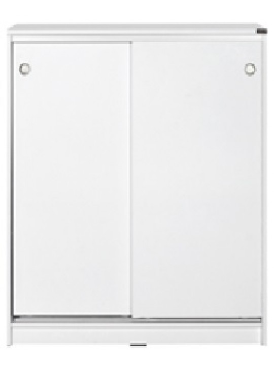 ΠΑΠΟΥΤΣΟΘΗΚΗ ΜΕ ΔΙΠΛΗ ΣΥΡΟΜΕΝΗ ΠΟΡΤΑ- 5 ΘΕΣΕΙΣ ΑΠΟΘΗΚΕΥΣΗΣ-ΑΕΡΙΖΟΜΕΝΗ ΠΛΑΤΗ 91x37x105 εκ ΛΕΥΚΟ ΓΥΑΛΙΣΤΕΡΟ