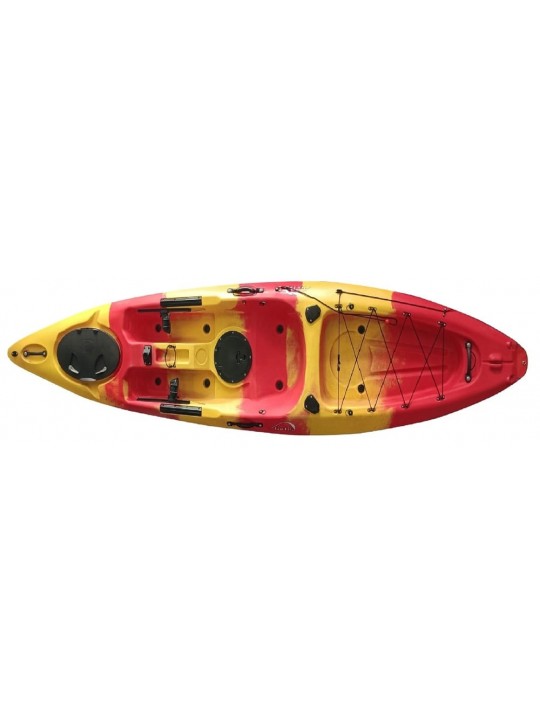fortis ΚΑΥΑΚ RED-YELLOW  L360xW77xD30cm ΜΟΝΟΘΕΣΙΟ ΜΕ ΠΕΤΑΛΙΕΡΑ