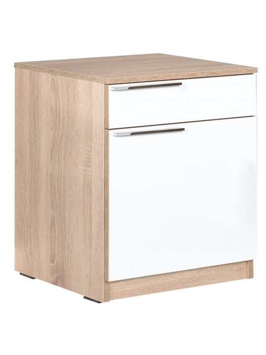 ΚΟΜΟΔΙΝΟ  ΜΕ ΣΥΡΤΑΡΙ 40x38x63 εκ. SONOMA- ΛΕΥΚΟ ΔΙΑΜΑΝΤΙ