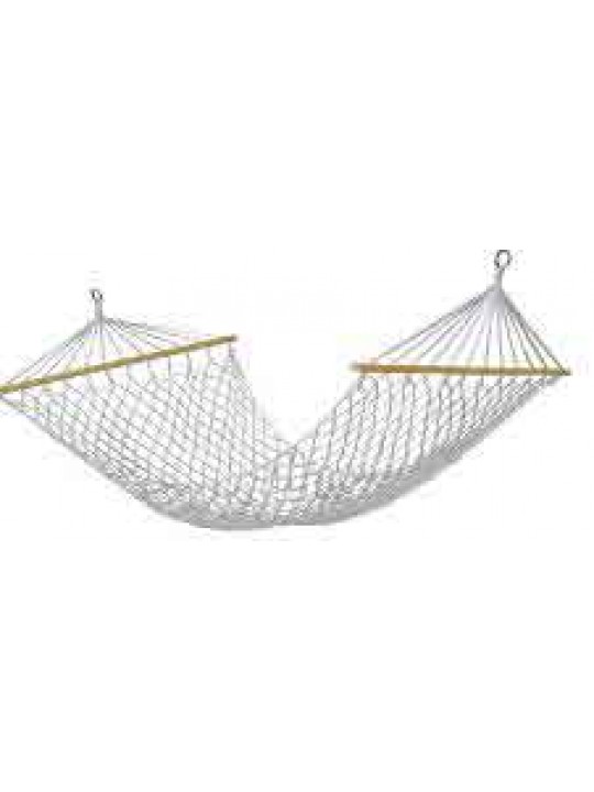 ΑΙΩΡΑ ΔΙΠΛΗ ΒΑΜΒΑΚΕΡΗ ΠΛΕΧΤΗ ΜΕ ΞΥΛΟ-ΔΙΑΣΤΑΣΕΙΣ: 200x120cm