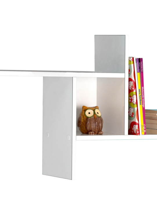 ΡΑΦΙ ΤΟΙΧΟΥ W100xD18xH50 εκ HIGH GLOSS WHITE