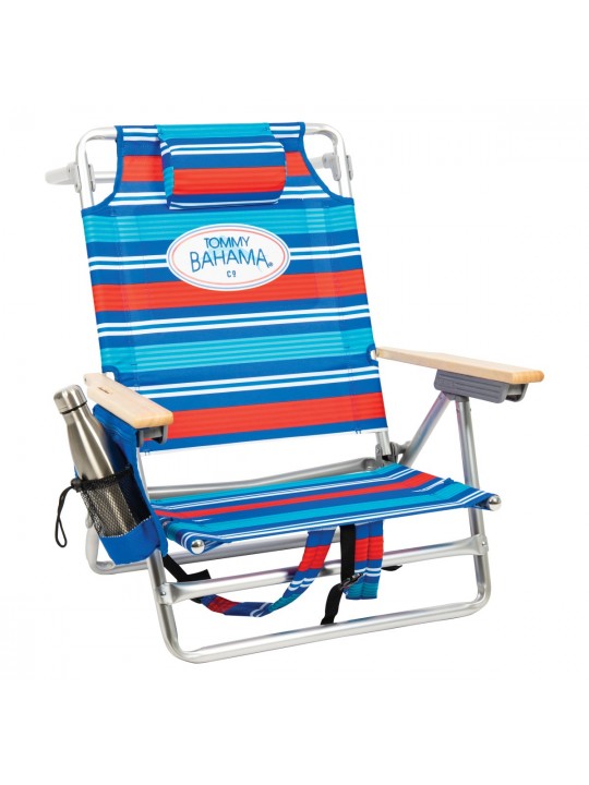 Tommy Bahama ΚΑΡΕΚΛΑ- ΞΑΠΛΩΣΤΡΑ ΠΑΡΑΛΙΑΣ- ΑΛΟΥΜΙΝΙΟΥ 5 ΘΕΣΕΩΝ ME POLYESTER 600D