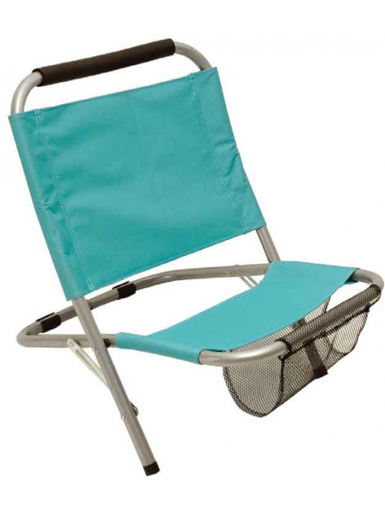ΚΑΡΕΚΛΑ ΠΑΡΑΛΙΑΣ ΜΕΤΑΛΛΙΚΗ ΓΑΛΑΖΙΑ POLYESTER 600D