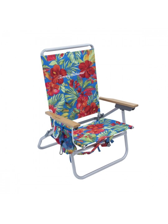 Tommy Bahama ΚΑΡΕΚΛΑ ΠΑΡΑΛΙΑΣ- 32cm ΥΨΟΣ ΚΑΘΙΣΜΑΤΟΣ- ΑΛΟΥΜΙΝΙΟΥ  4 ΘΕΣΕΩΝ ME POLYESTER 600D