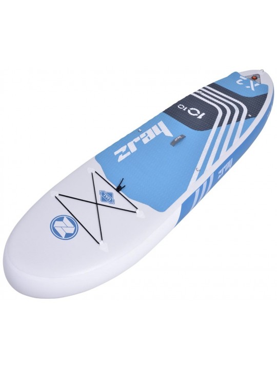 zray ΣΑΝΙΔΑ SUP Χ2 ΛΕΥΚΗ -ΓΑΛΑΖΙΟ 330x81x15cm ΜΕ ΜΟΝΟ ΠΤΕΡΥΓΙΟ