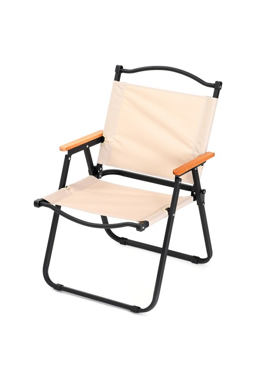 Καρέκλα Παραλίας ArteLibre VISAYAS Μπεζ/Μαύρο Μέταλλο/Ύφασμα 30x44x63cm