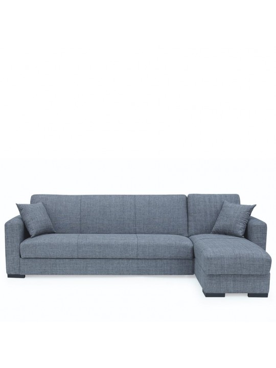 Καναπές Κρεβάτι Γωνιακός ArteLibre JOSE Ανοιχτό Γκρι 270x150x86cm