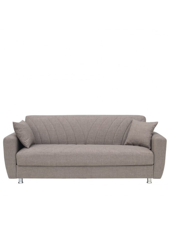 Καναπές Κρεβάτι Τριθέσιος ArteLibre JUAN Καφέ 210x84x86cm