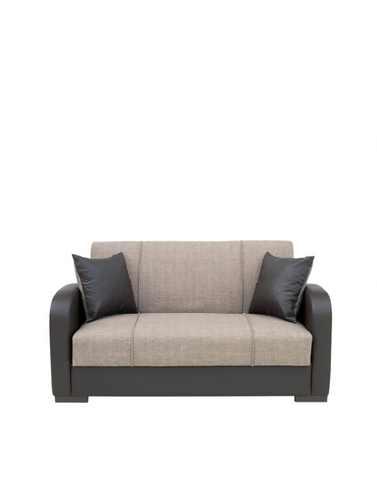 Καναπές Κρεβάτι Διθέσιος ArteLibre MARTINI Καφέ PU 154x84x84cm