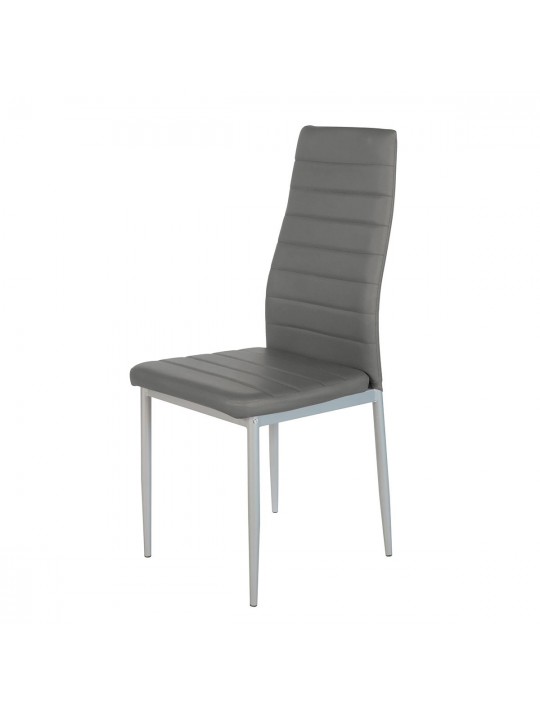 Καρέκλα ArteLibre ROSE Σκούρο Γκρι PVC 53x39x96cm