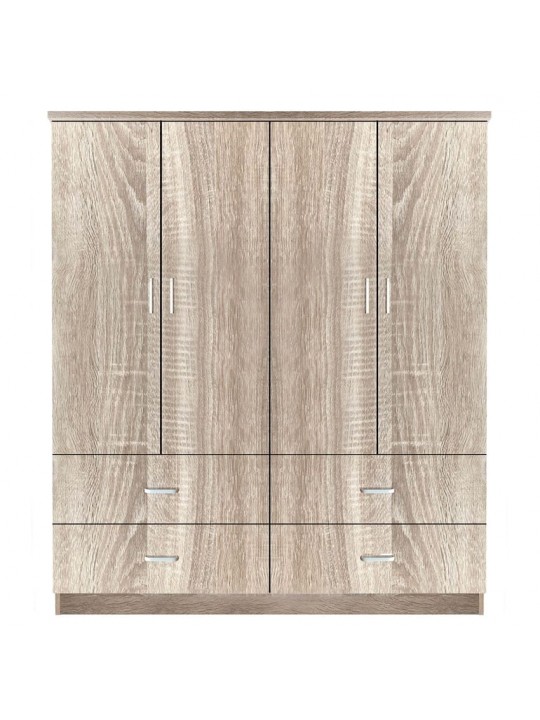 Ντουλάπα ArteLibre AMAZON LILY Φυσικό Χρώμα 160x50x180cm