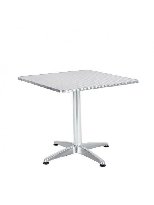 Τραπέζι ArteLibre Αλουμινίου CALLISTO Ασημί 70x70x70cm