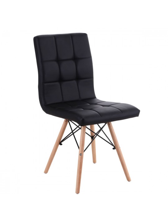 Καρέκλα ArteLibre CUPPLESSUS Μαύρο PU 43x55x86cm