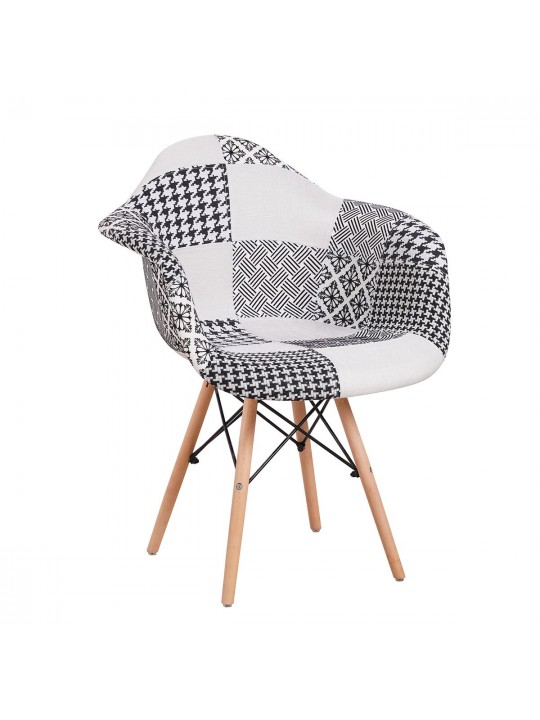Καρέκλα ArteLibre FALKON Patchwork Ύφασμα/Ξύλο 62x59x82cm