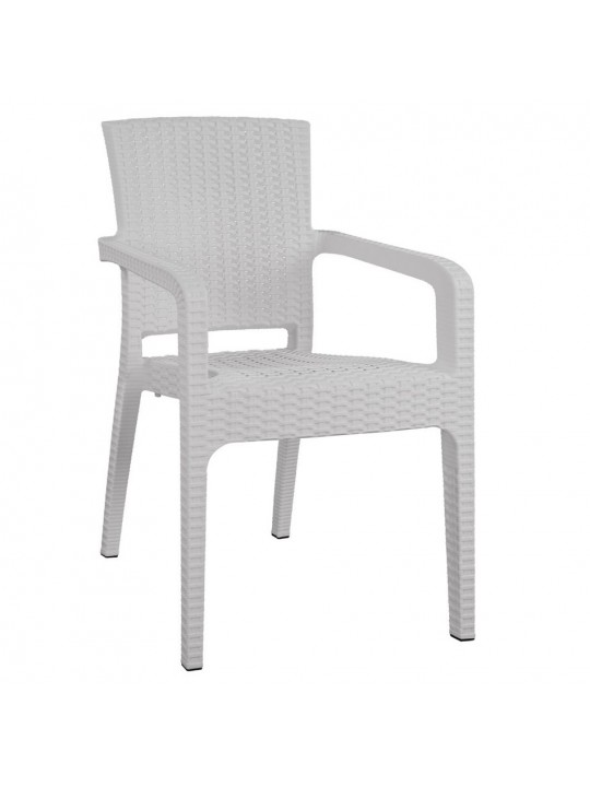 Καρέκλα Κήπου ArteLibre Λευκό Rattan 58x55x87cm