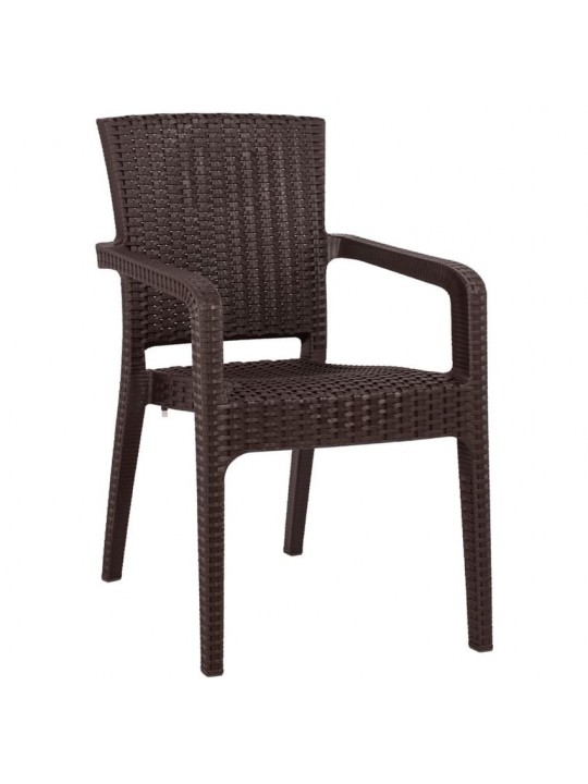 Καρέκλα Κήπου ArteLibre Καφέ Rattan 58x55x87cm