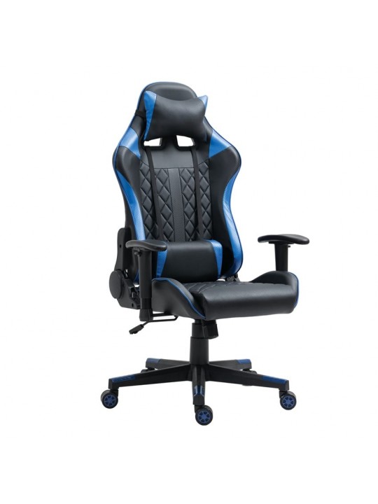 Καρέκλα Γραφείου ArteLibre Gaming ENNIS Μπλε/Μαύρο PVC 70x55x122-131cm