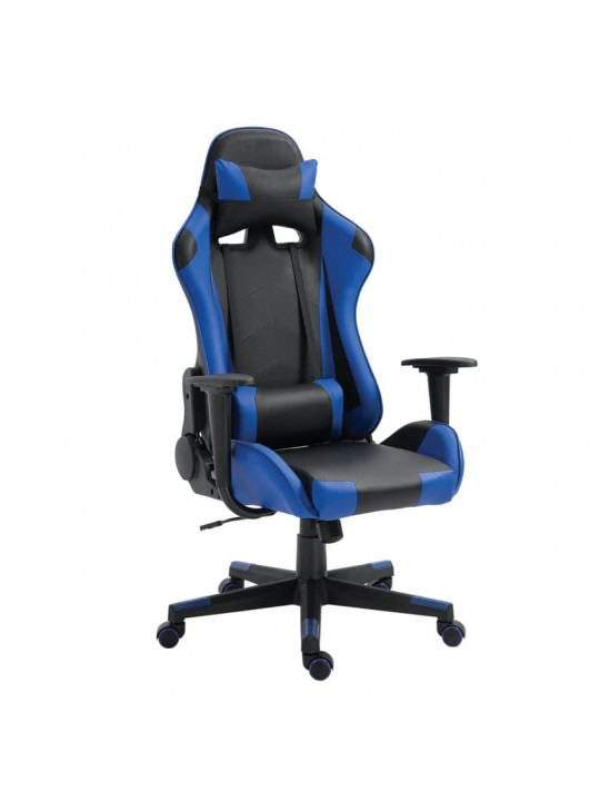 Καρέκλα Γραφείου ArteLibre Gaming NAVAN Μπλε/Μαύρο PVC 68x53x122-131cm