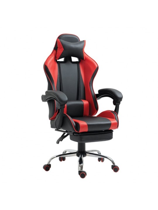 Καρέκλα Γραφείου ArteLibre Gaming BRAY Κόκκινο/Μαύρο PVC 67x50x120-127cm