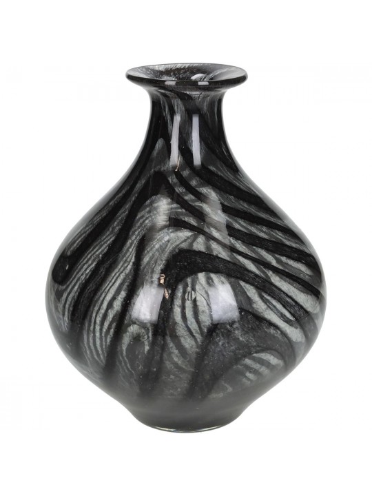 Βάζο ArteLibre Μαύρο Γυαλί 18.5x18.5x23.5cm