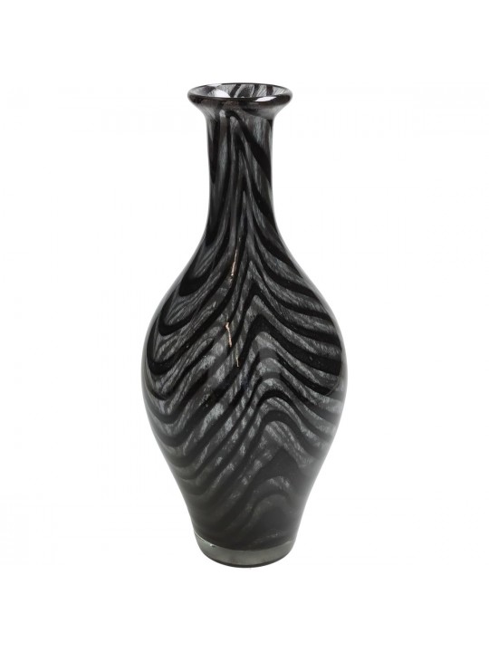 Βάζο ArteLibre Μαύρο Γυαλί 14x14x32.5cm
