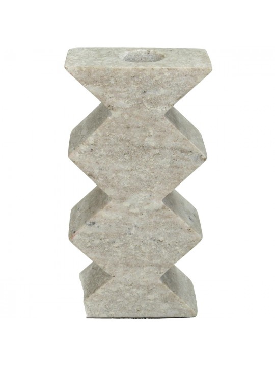 Κηροπήγιο ArteLibre Μπεζ Μάρμαρο 8x4x15.5cm