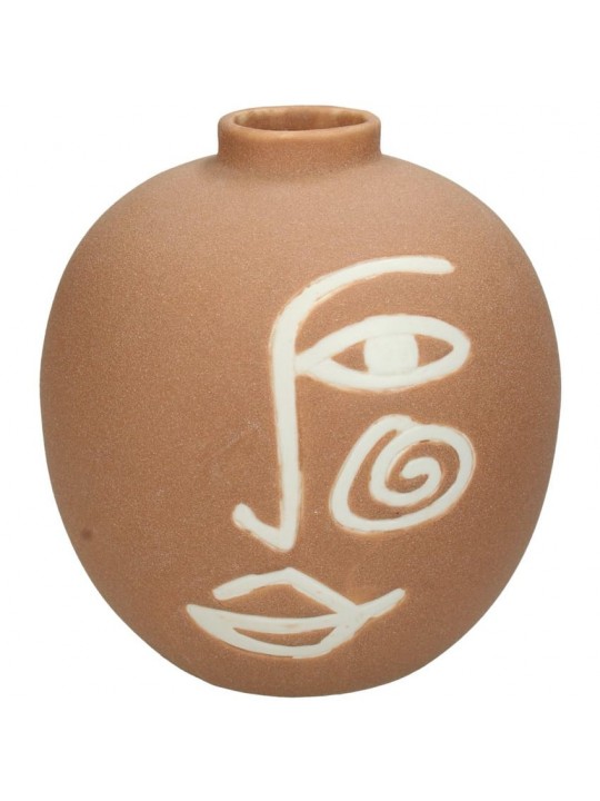 Βάζο ArteLibre Φυσικό Κεραμικό 15.5x15.5x16.2cm