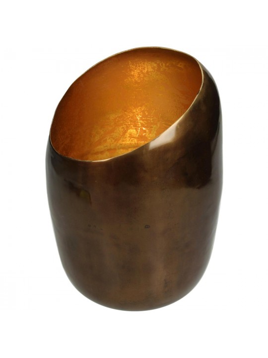 Κηροπήγιο ArteLibre Μπρονζέ Αλουμίνιο 13.5x13.5x20cm