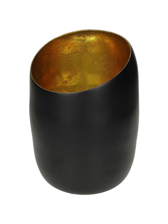 Κηροπήγιο ArteLibre Μαύρο Αλουμίνιο 13.5x13.5x20cm