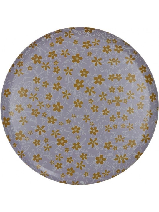 Δίσκος ArteLibre Λουλούδια Πολύχρωμο Μέταλλο 33x33x1.8cm