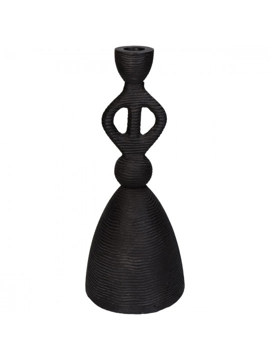 Κηροπήγιο ArteLibre Μαύρο Αλουμίνιο 11.5x11.5x27cm
