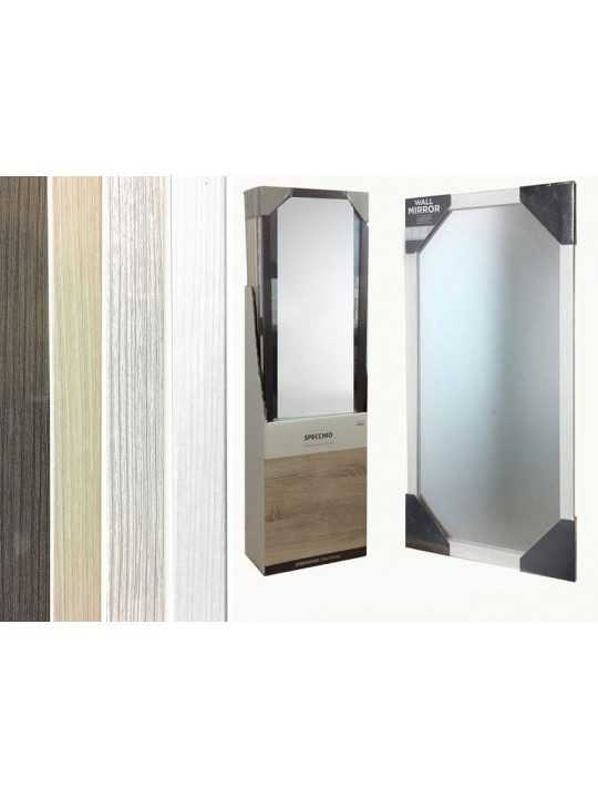 Καθρέπτης Ξύλο/Γυαλί  34x114cm Σε 4 Αποχρώσεις