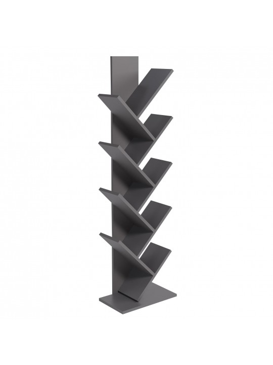 Βιβλιοθήκη ArteLibre AZIZI Ανθρακί Μοριοσανίδα 35x19.5x130cm