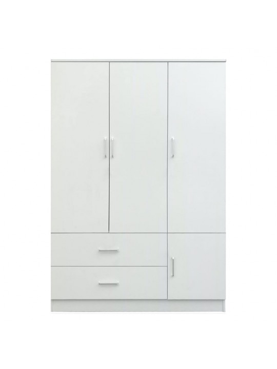 Ντουλάπα ArteLibre TUBEROSA Λευκό Μοριοσανίδα 120x50x180cm