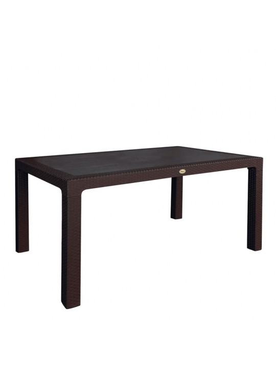 Τραπέζι Κήπου ArteLibre Eco Καφέ Ανακυκλωμένο PP 150x90x74cm