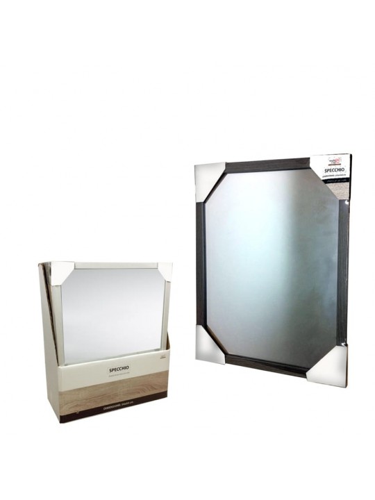 Καθρέπτης Επιτοίχιος Ξύλο/Γυαλί 54x64cm Σε 4 Αποχρώσεις