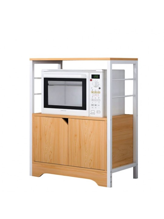 Ραφιέρα Κουζίνας ArteLibre AMUR Δρυς/Λευκό MDF/Μέταλλο 60x30x70cm