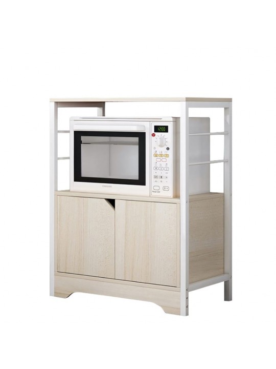 Ραφιέρα Κουζίνας ArteLibre AMUR Maple/Λευκό MDF/Μέταλλο 60x30x70cm