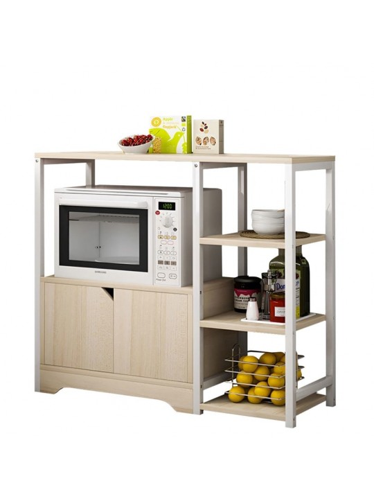 Ραφιέρα Κουζίνας ArteLibre LYNX Maple/Λευκό MDF/Μέταλλο 80x30x71cm