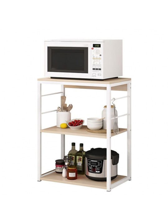 Ραφιέρα Κουζίνας ArteLibre DALL Maple/Λευκό MDF/Μέταλλο 50x30x71cm
