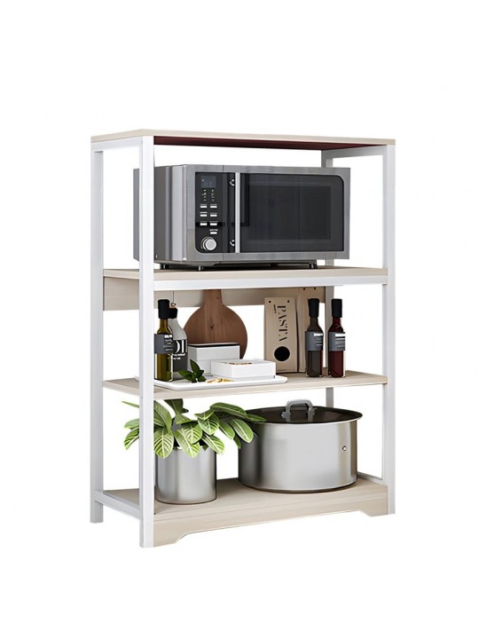 Ραφιέρα Κουζίνας ArteLibre WALRUS Maple/Λευκό MDF/Μέταλλο 60x30x100cm